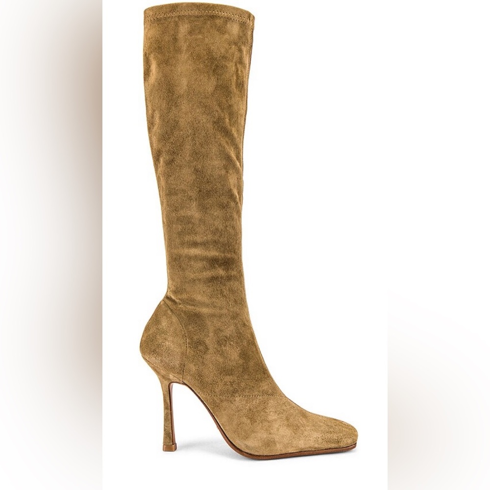 Tony Bianco Hamlet suede boots beige